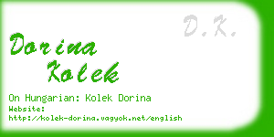 dorina kolek business card